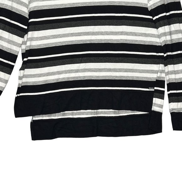 Marc New York Top Womens XL Black White Gray Long Sleeve Crew Neck Pullover Swea - Picture 5 of 10